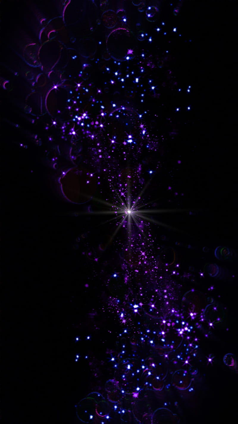 Lucky star, background, black, glitter, neon, purple, sparkles, HD phone  wallpaper | Peakpx
