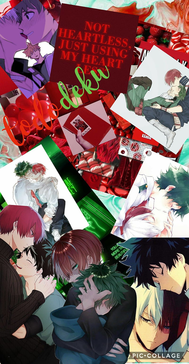 Tododeku, midoriya, green, deku, mha, bnha, cute, izuku, red, shoto, mha ship, todoroki, white, anime, HD phone wallpaper