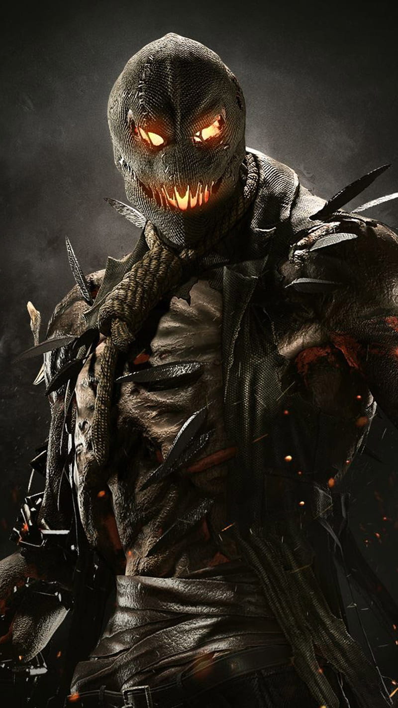 scarecrow, game, gaming, injustice 2, playstation, xbox, HD phone wallpaper