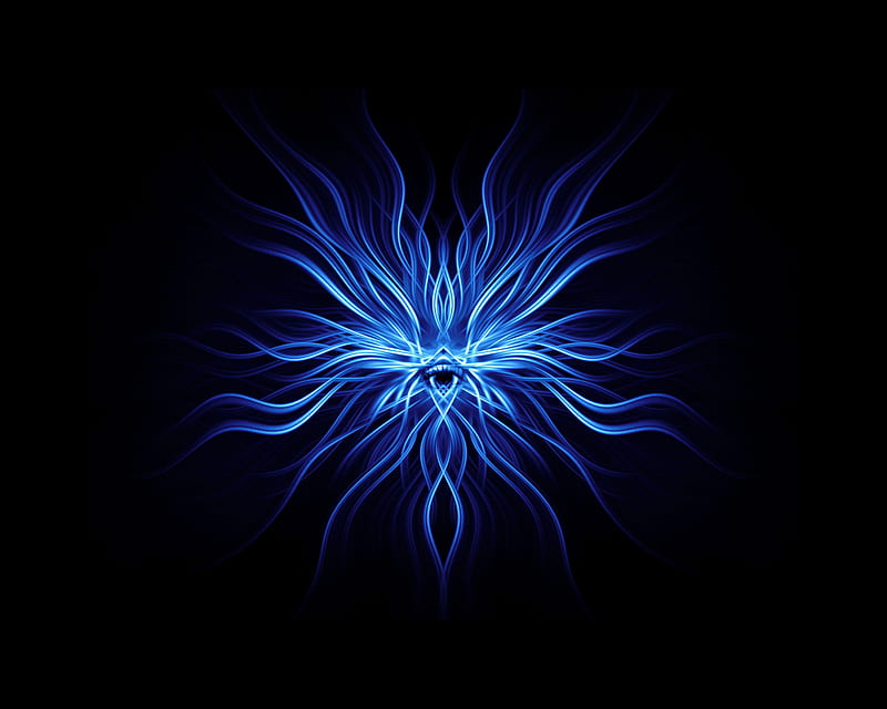 Blue Anomaly, tentacles, weird, HD wallpaper