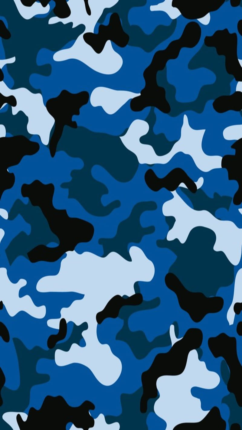 Blue camo Camouflage  Camo  iPhone lockscreen HD phone wallpaper  Pxfuel