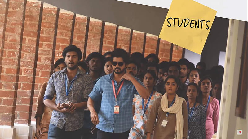 Vijay With Students Master, HD wallpaper