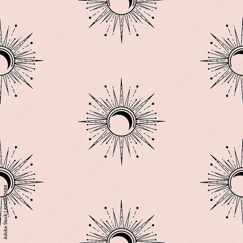 Seamless pattern with boho chic style elements Vector Image