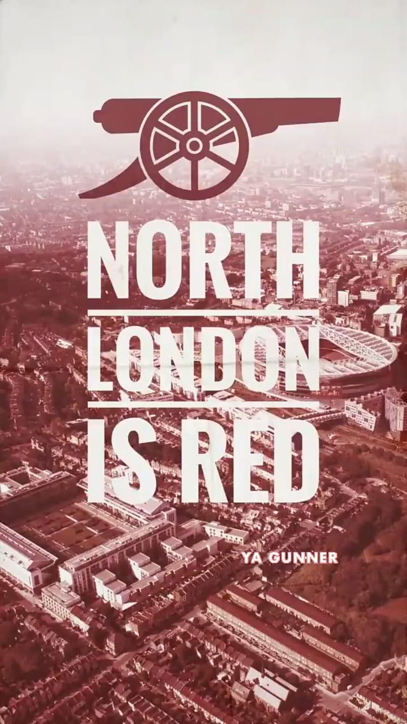 Nort London is RED, arsenal, gonners, gunners, HD phone wallpaper