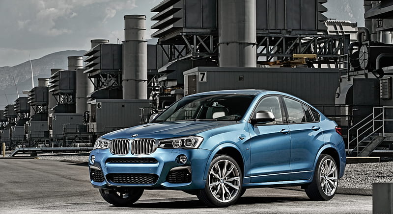 2016 BMW X4 M40i in Long Beach Blue Metallic Paint - Front , car, HD wallpaper