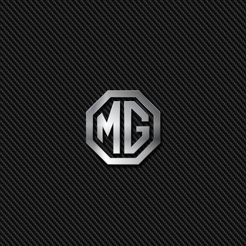 MG Chrome Carbon, badge, emblem, logo, HD phone wallpaper