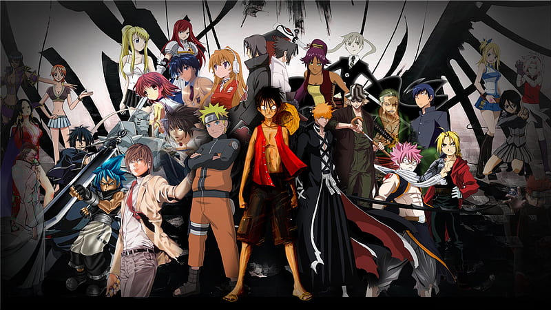 All anime characters, Anime Mashup HD wallpaper | Pxfuel