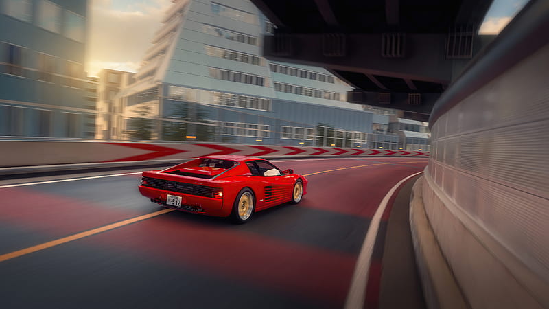 Ferrari Testarossa In Tokyo Gran Turismo 7 , gran-turismo-7, games, ps5-games, 2022-games, ferrari-testarossa, ferrari, cars, HD wallpaper