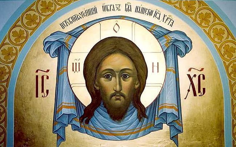 Jesus Face on Holy Napkin, Face, Christ, icon, Jesus, HD wallpaper