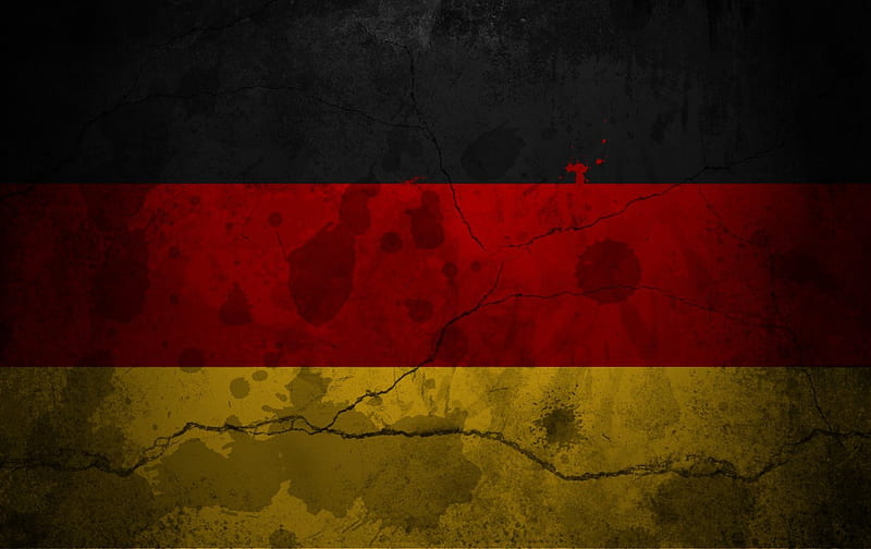German Flag, red, schland, germany, black, yellow, deutschland, HD wallpaper