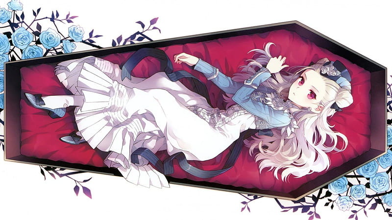 Vampire, coffin, gothic, anime, candlebra, HD wallpaper | Peakpx
