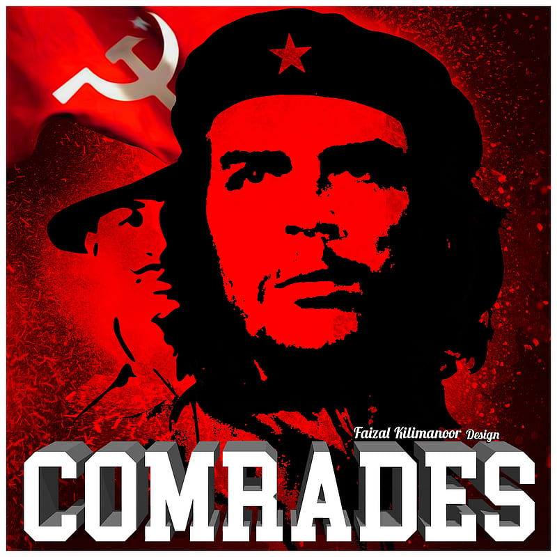 che and bhagathsingh, argentina, communism, comrades, indian, latin, red, revolution, HD phone wallpaper