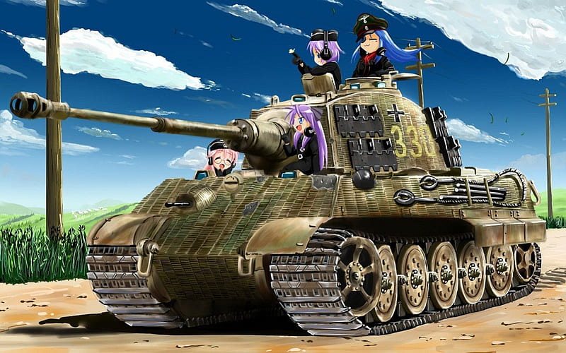 Girls und Panzer group pic, Girls und Panzer, Anime, Warfare, Tanks, Tank,  HD wallpaper | Peakpx