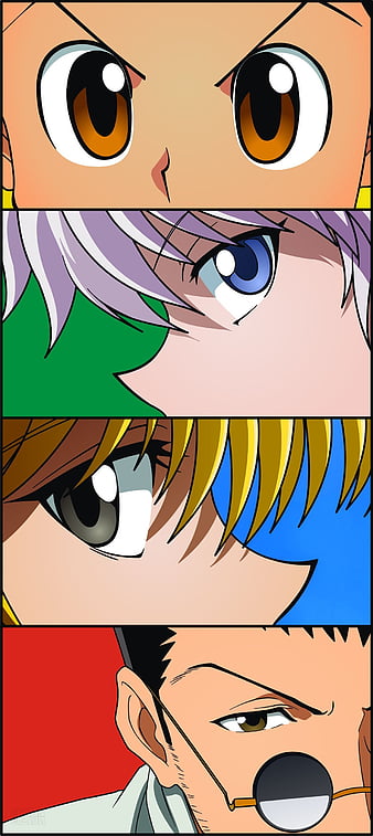 killua zoldyck, gon freecss, kurapika, and leorio paladiknight (hunter x  hunter) drawn by minato_x3710