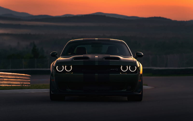Dodge Charger SRT Hellcat front view, 2019 cars, supercars, 2019 Dodge Charger, american cars, Dodge, HD wallpaper