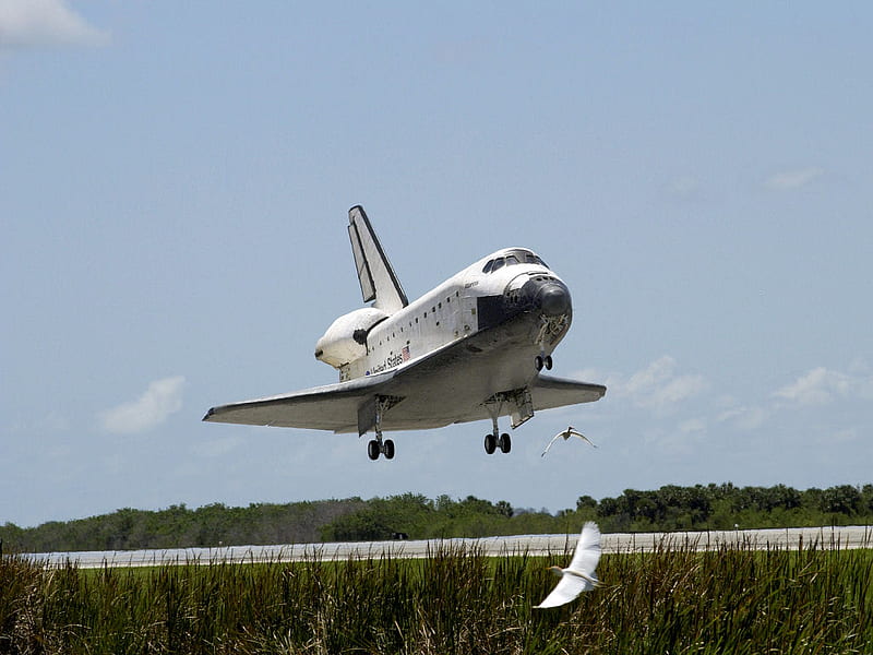 Space Shuttle Landing, space shuttle, HD wallpaper