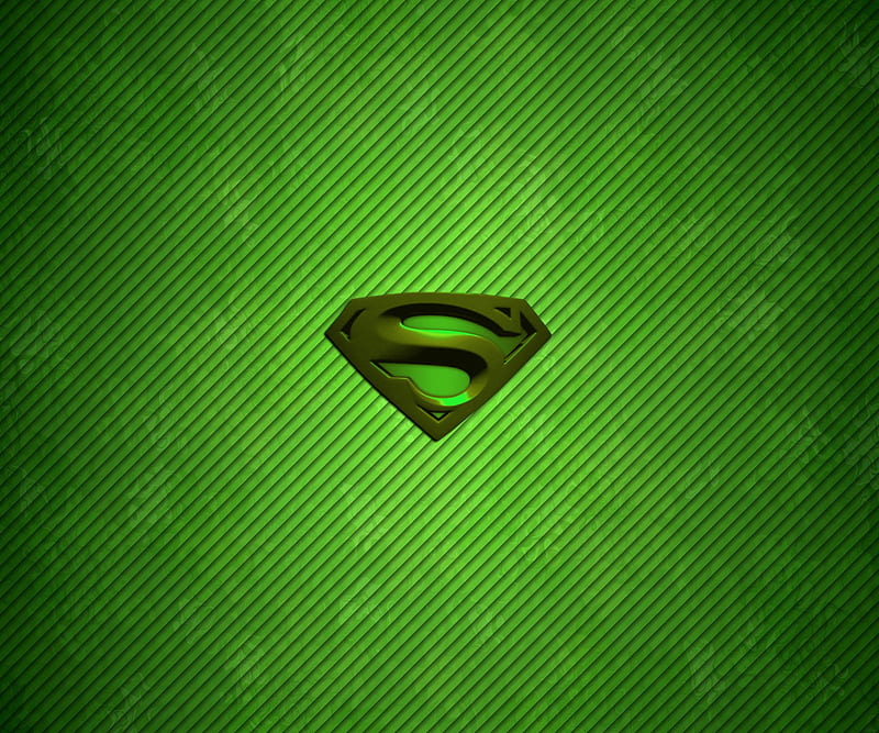 superman, green, logo, strips, HD wallpaper