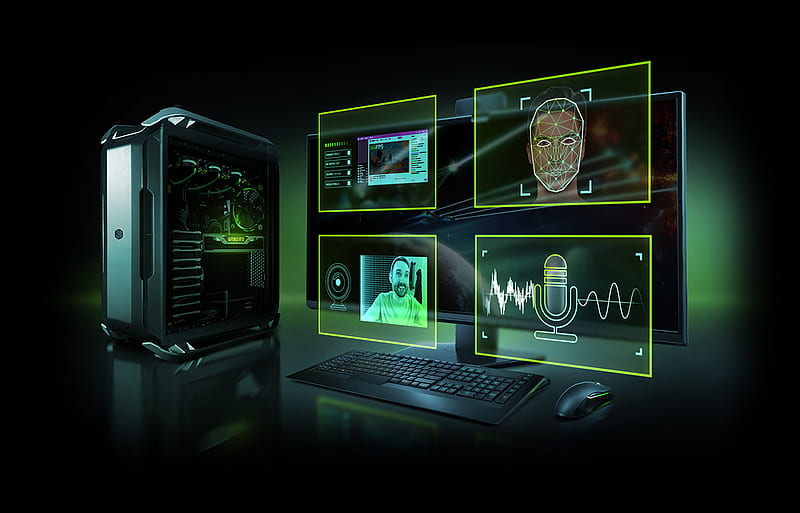 NVIDIA Broadcast Resources, Ryzen Nvidia, HD wallpaper