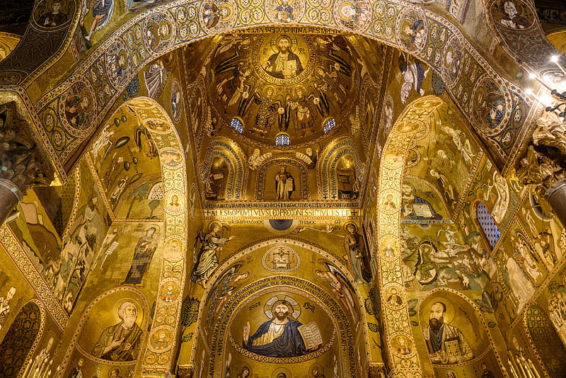 Churches, Church, Italy, Palatine chapel, Palermo, Sicily, HD wallpaper