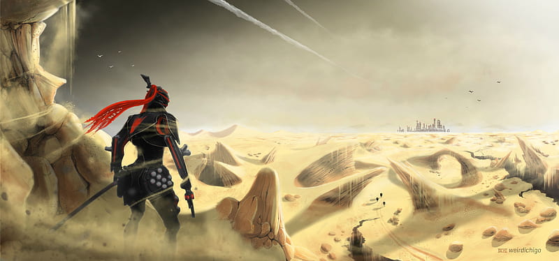 Warframe Mesa In Desert, warframe, games, HD wallpaper
