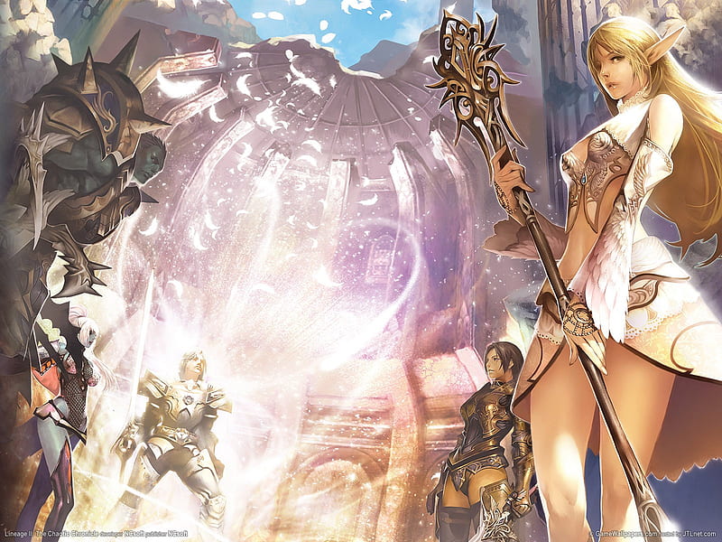 Lineage, lineage 2, lineage ii, the chaotic chronicle, video game, HD wallpaper