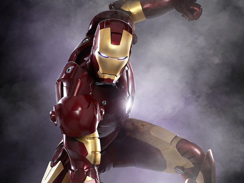Iron Man 2 Pose, iron-man, super-heroes, HD wallpaper