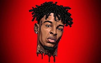 Fire 21 Savage Wallpaper Made By @tylerissoepic On Instagram 🔥 : r/21savage