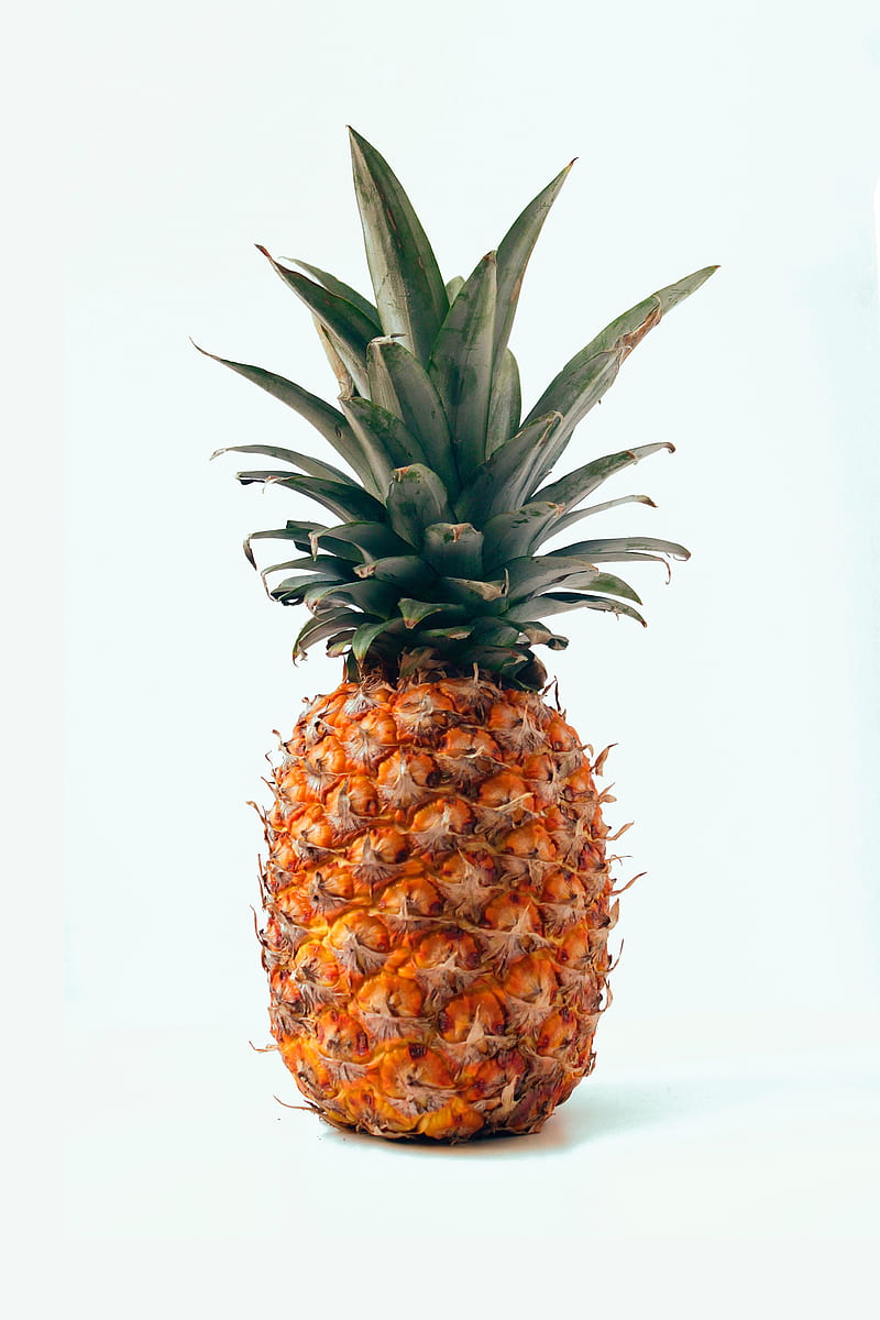 pineapple, fruit, tropical, minimalism, HD phone wallpaper