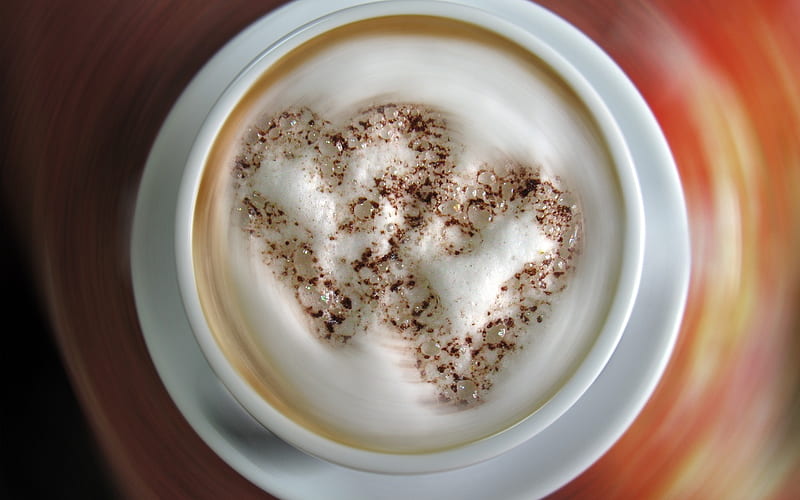 Coffee cappuccino foam-graphy, HD wallpaper