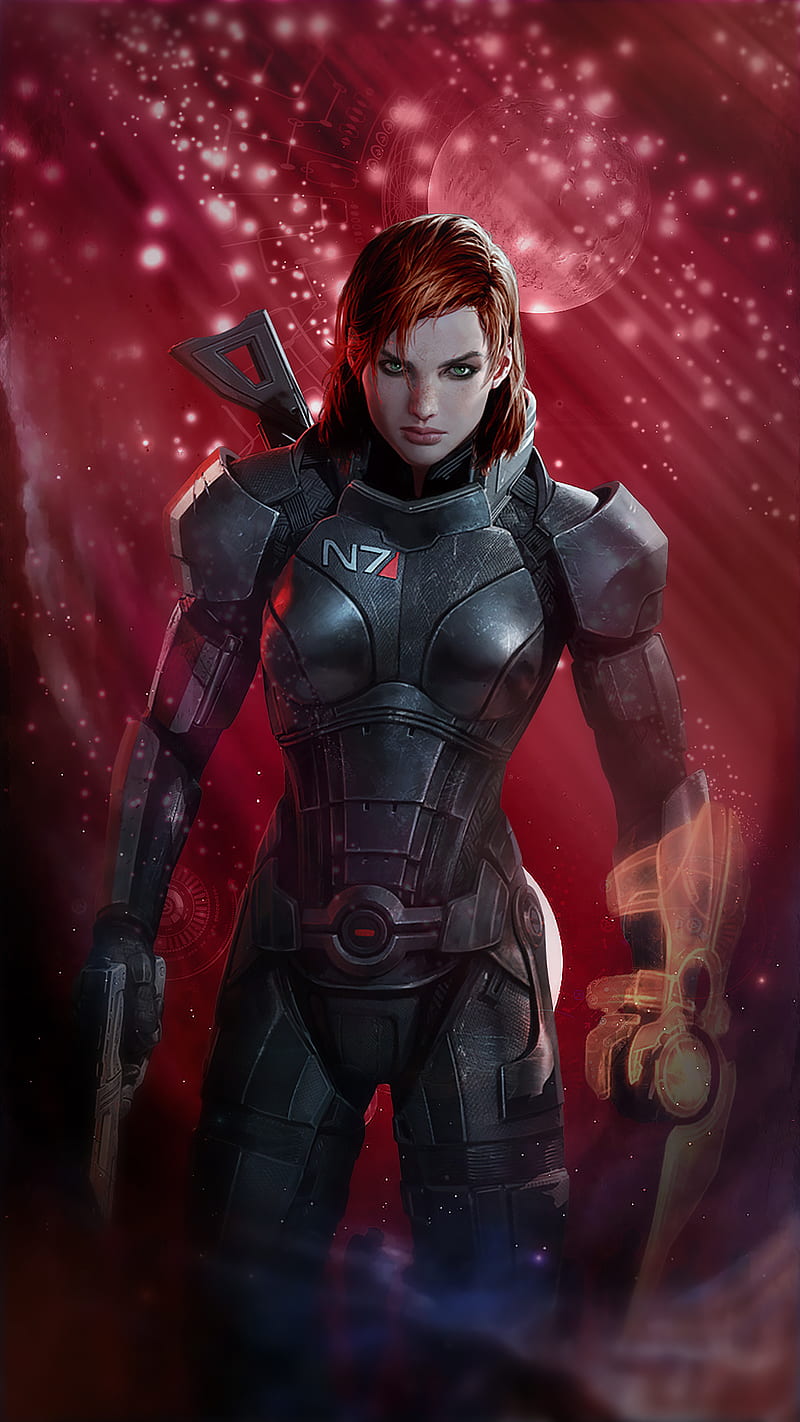 Mass Effect, anime, commander sheppard, darkdgit, space, HD phone wallpaper  | Peakpx