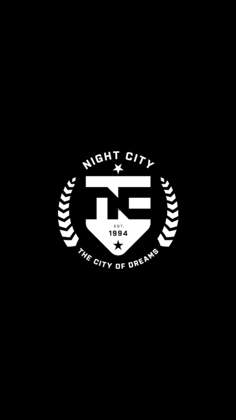 Night City, black, cd project red, cyberpunk 2077, games, logo, nc, styles, HD phone wallpaper