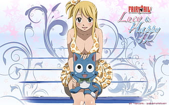 Anime, Fairy Tail, Lucy Heartfilia, Happy (Fairy Tail), HD wallpaper |  Peakpx