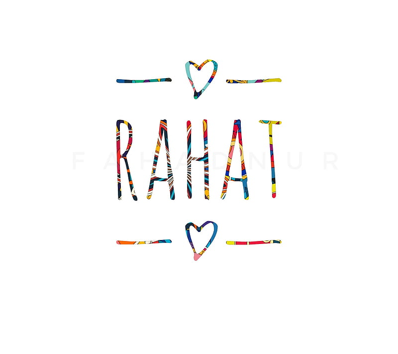 Rahat - Name Art, fahad nur, flowers, galaxy, girl, instagram, love, name art, name calligraphy, name deisgns, rahat name, rahat name pic, space, typography, urdu name art, HD wallpaper