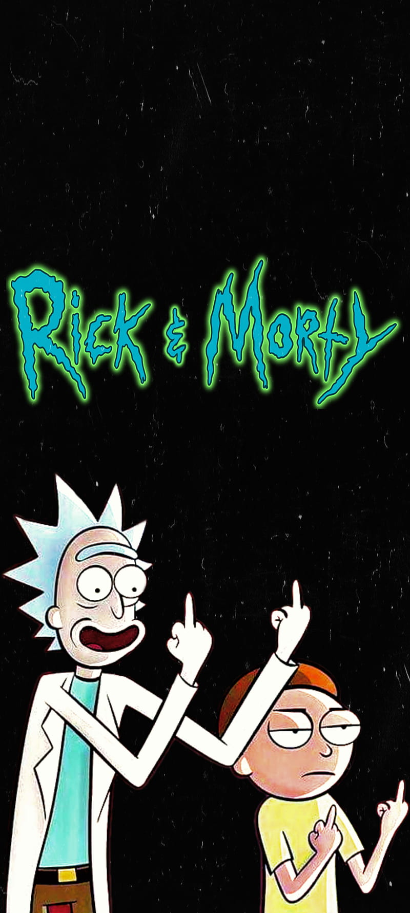 Rick and Morty, black, picsart, HD phone wallpaper | Peakpx