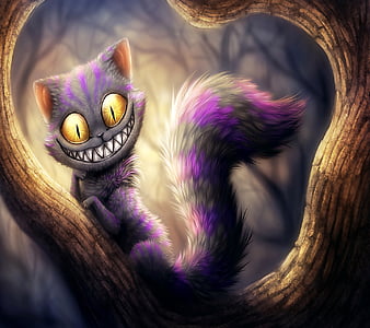 Purple Cat Alice In Wonderland Cheshire Cat Mad Purple Hd Wallpaper Peakpx