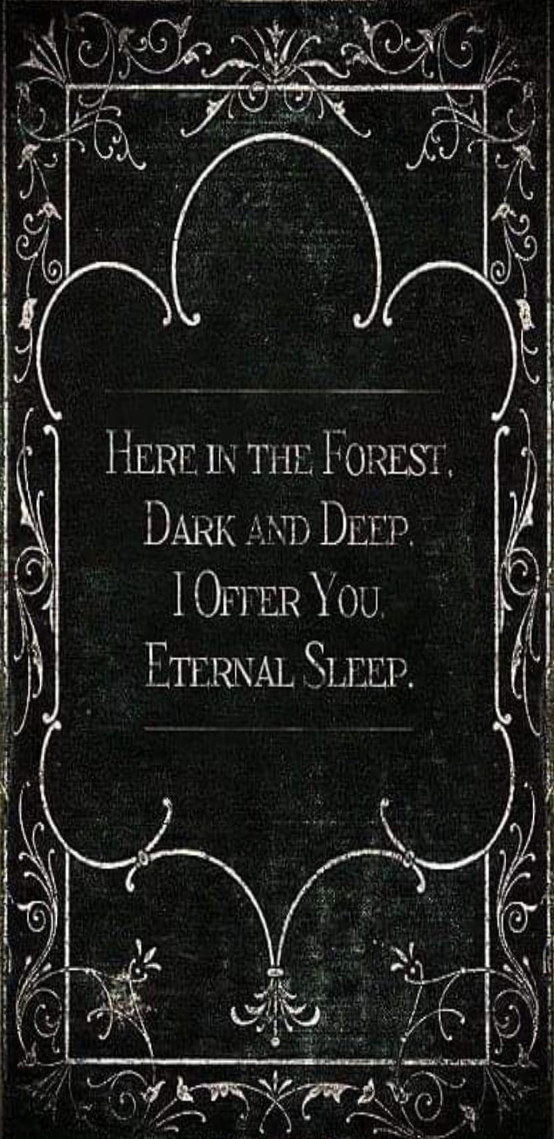 Sleepy forest , dark, deep, eternal, forest, gift, goth, love, offer, sleep, together, HD phone wallpaper