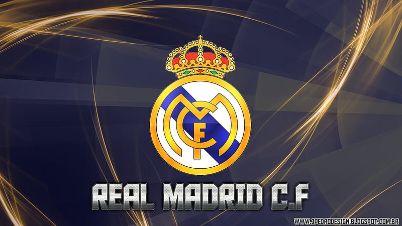 Real Madrid C.F., soccer, real madrid, realmadrid, logo, hala madrid, HD wallpaper