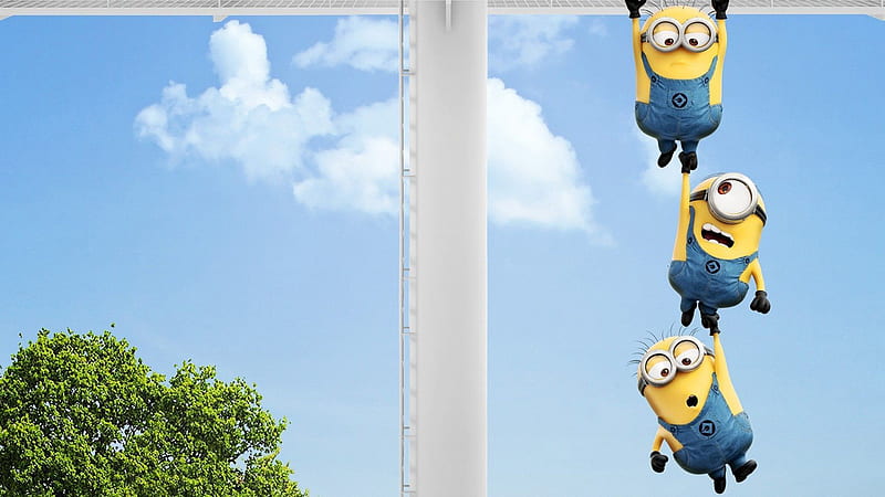 Hanging Minions In Sky Background Minions, HD wallpaper | Peakpx