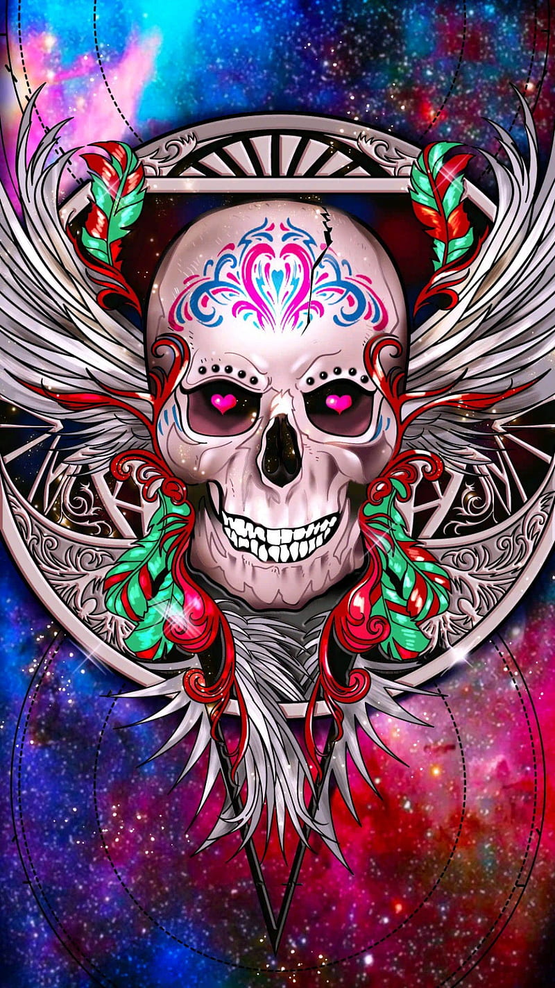 Skull, skulls, tattoo, punk, HD phone wallpaper