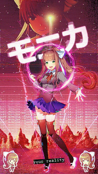 Just Monika monika ddlc phone HD phone wallpaper  Pxfuel