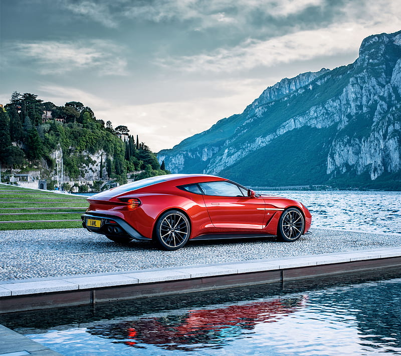 Aston Martin, amazing, car, red, HD wallpaper