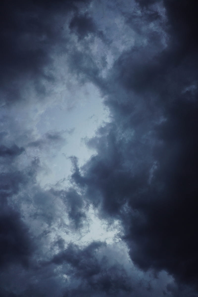 clouds, storm, sky, cloudy, HD phone wallpaper