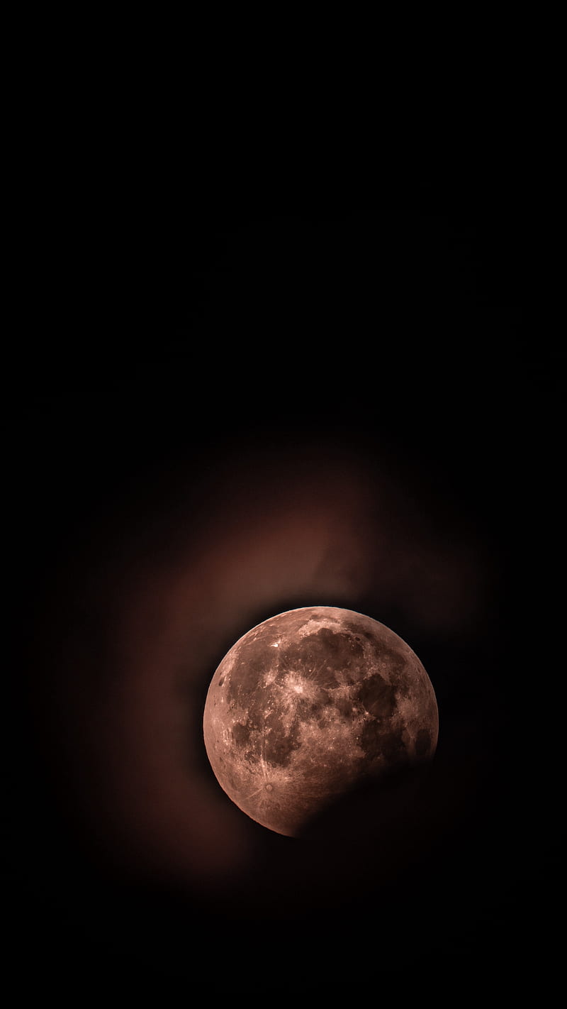 Full Moon , night, sky, red moon, eclipse, full moon, dark, universe, HD phone wallpaper