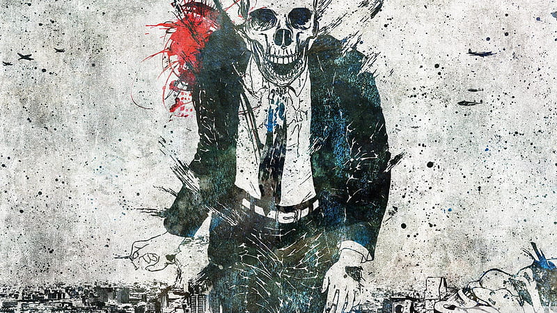 Dead Man Walking, Tie, Deam, Skull, Man, HD wallpaper