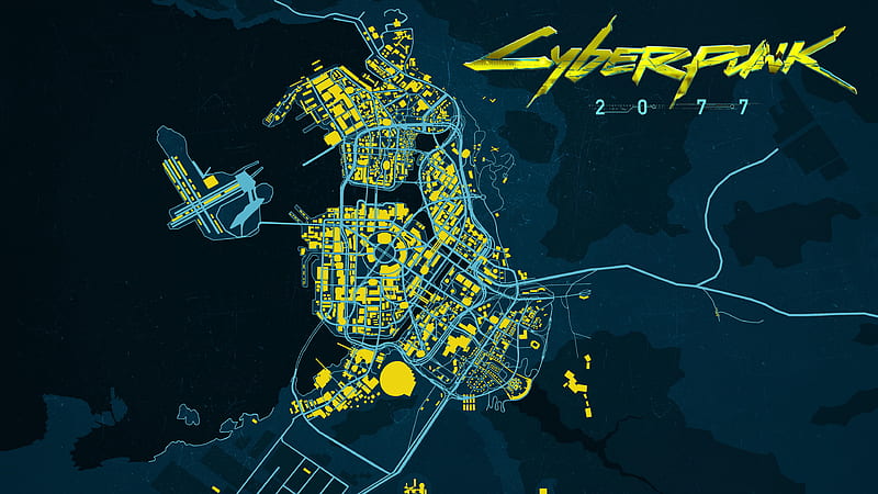 Cyberpunk 2077 Logo Night City, HD wallpaper