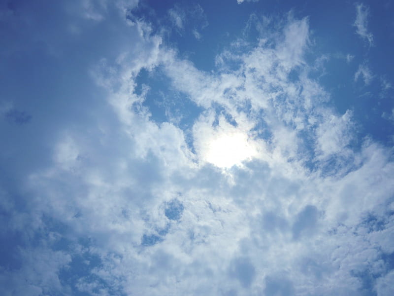 Cielo azul, alch, cloud, liuchia, sky, blue, HD wallpaper
