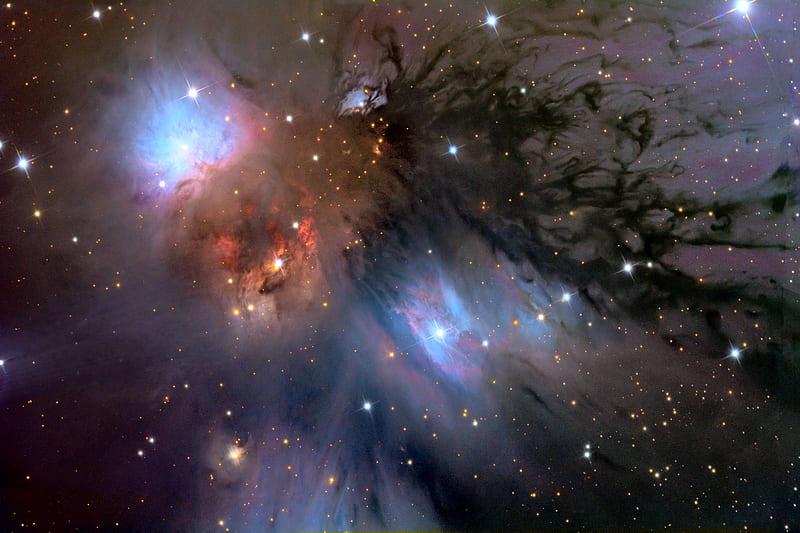 NGC 2170 Still Life with Reflecting Dust, stars, cool, space, fun, galaxies, HD wallpaper