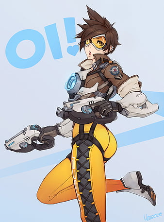 horiishi horuto overwatch tracer bodysuit gun wallpaper, #394177