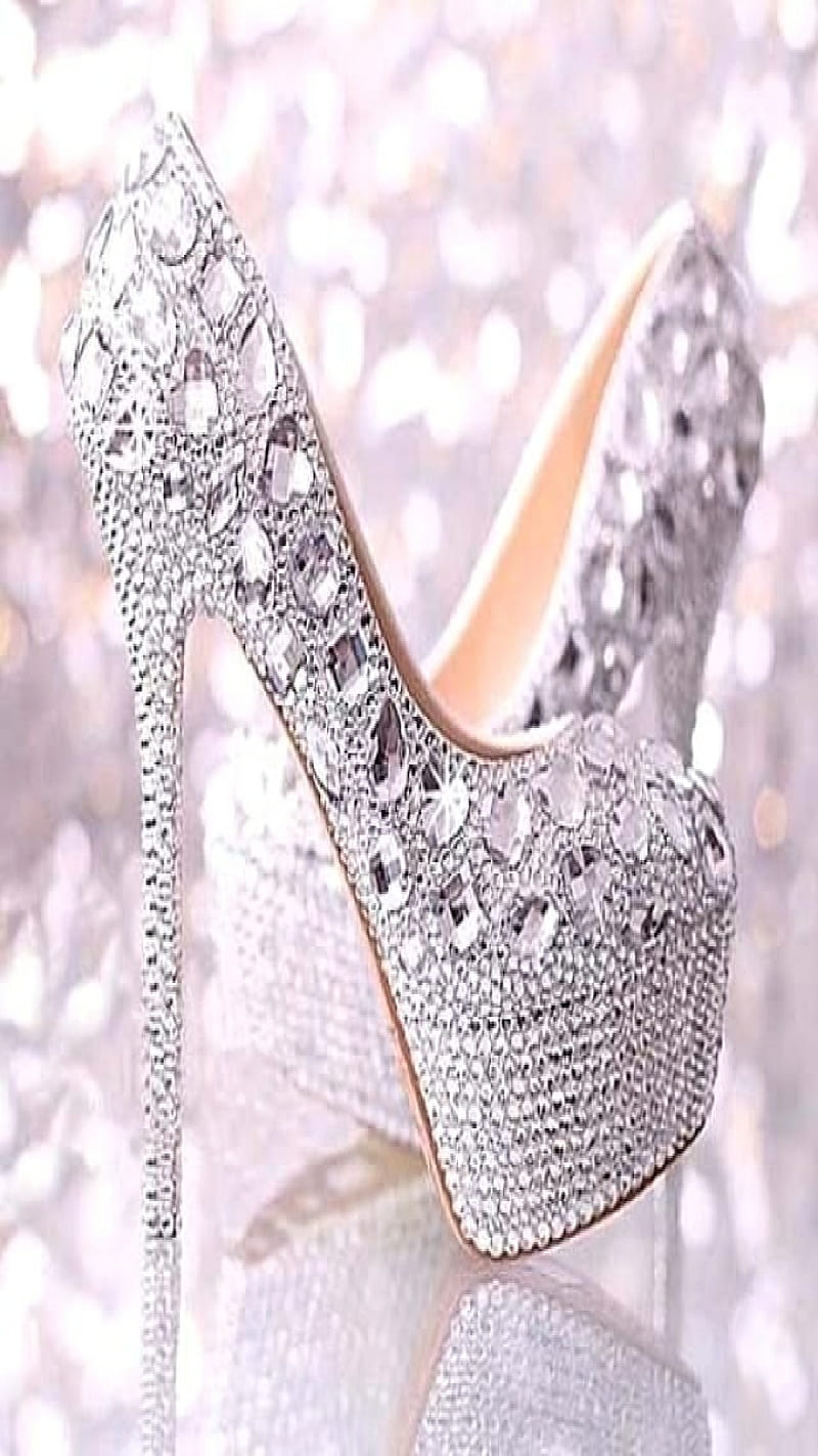 Two left feet, shoes, rhinestones, high heels, party, wedding, clear,  shiny, HD phone wallpaper | Peakpx