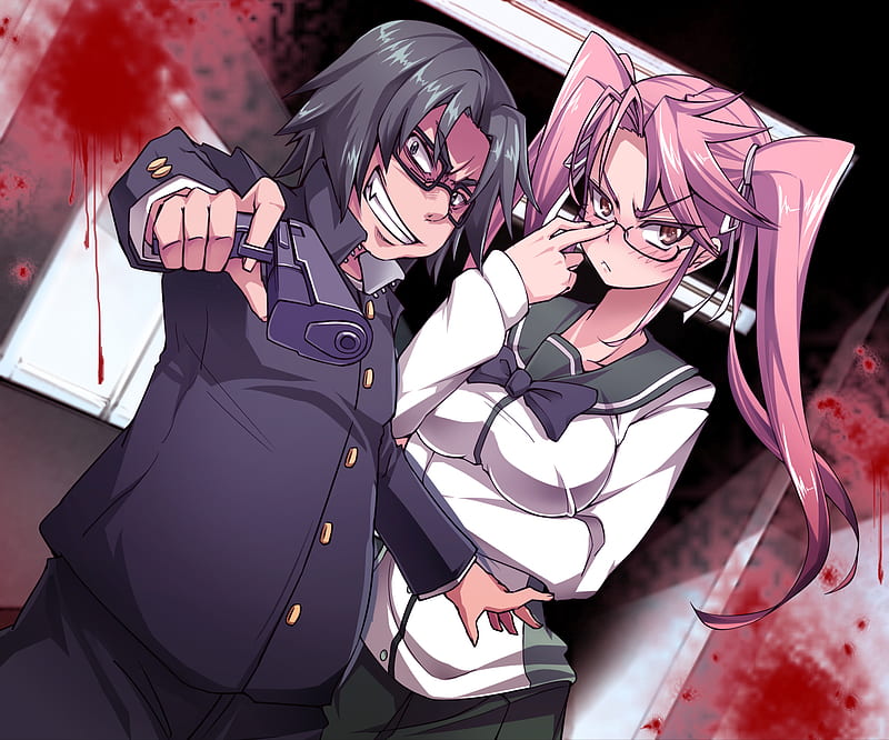 Anime Clipper on X: Anime: Highschool Of The Dead   / X